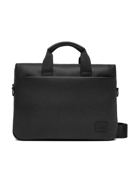 HUGO Torba na laptopa 50535689 Czarny. Czarne torby na laptopa damskie Hugo, bez wzorów, ze skóry. Za 799.99 zł.