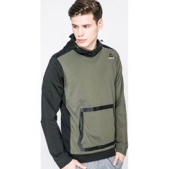Reebok - Bluza. Zielone bluzy męskie Reebok, m, bez wzorów, z dzianiny, bez ramiączek, bez kaptura. W wyprzedaży za 179.90 zł.