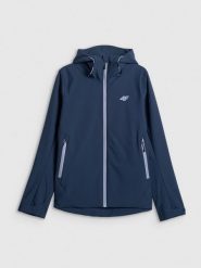 4F Kurtka przejściowa membrana 5000 damska - granatowa M. Niebieskie kurtki damskie 4F, na jesień, l, bez wzorów, bez kaptura. Za 299.99 zł.
