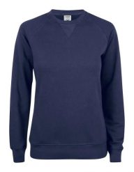 Clique Premium OC Roundneck Women bluza damska z bawełny organicznej – dark navy. Niebieskie bluzy damskie CLIQUE, s, bez wzorów, z bawełny, bez ramiączek, bez kaptura. Za 233.64 zł.