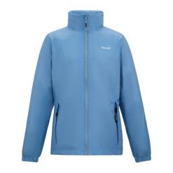 Kurtka Wodoodporna Damska Corinne IV. Czarne kurtki sportowe damskie Regatta, l, bez wzorów, z materiału, bez ramiączek, z kapturem, trekkingowe. Za 158.99 zł.