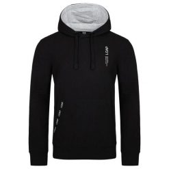 Loap Ewonul męska bluza z kapturem - czarna. Czarne bluzy męskie MEN'S HEALTH, m, bez wzorów, klasyczne, bez ramiączek, z kapturem. Za 113.06 zł.