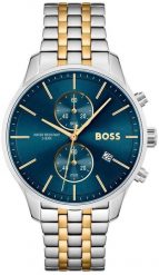 Zegarek Boss BOSS 1513976 zegarek męski szary 42 mm. Szare zegarki męskie Boss, bez wzorów. Za 1,483.69 zł.