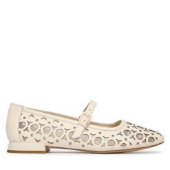 Baleriny Caprice. Brązowe balerinki damskie Caprice, bez wzorów, bez obcasa, bez zapięcia. Za 399.99 zł.