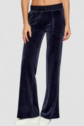 JUICY COUTURE Granatowe spodnie dresowe damskie Layla Low Rise, Rozmiar S. Niebieskie spodnie dresowe damskie Juicy Couture, bez wzorów, z dresówki, sportowe. W wyprzedaży za 287.99 zł.