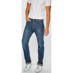 Levi's - Jeansy 501. Niebieskie jeansy męskie Levi's®, z bawełny. W wyprzedaży za 259.90 zł.