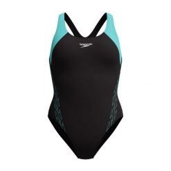 Strój kąpielowy damski Speedo HyperBoom Racerback. Czarne stroje kąpielowe damskie Speedo, l, bez wzorów. W wyprzedaży za 204.25 zł.