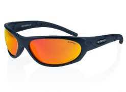 Okulary przeciwsłoneczne MILITARY MARINES Matt Black Red REVO + ETUI. Czarne okulary przeciwsłoneczne damskie OPC. Za 199.99 zł.