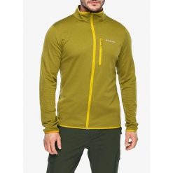 Bluza bez kaptura męska Columbia Essential Hike Grid Fleece Full Zip. Zielone bluzy męskie Columbia, m, bez wzorów, sportowe, bez ramiączek, bez kaptura. Za 291.49 zł.