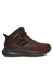 Skechers Trzewiki Slade Ultra 211182 RDBR Brązowy. Brązowe botki męskie Skechers, bez wzorów, ze skóry, bez obcasa, bez zapięcia. Za 439.99 zł.