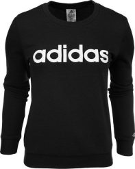 Adidas Bluza damska adidas Essentials Linear French Terry czarna IC6878 M. Czarne bluzy damskie Adidas, m, bez wzorów, bez ramiączek, bez kaptura. Za 198.86 zł.