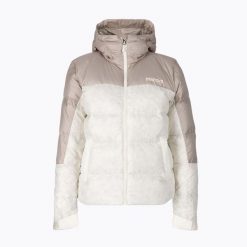 Kurtka puchowa damska Marmot Guides Down Hoody. Białe kurtki sportowe damskie Marmot, na zimę, xs, bez wzorów, z puchu, bez ramiączek, bez kaptura, trekkingowe. Za 599.99 zł.