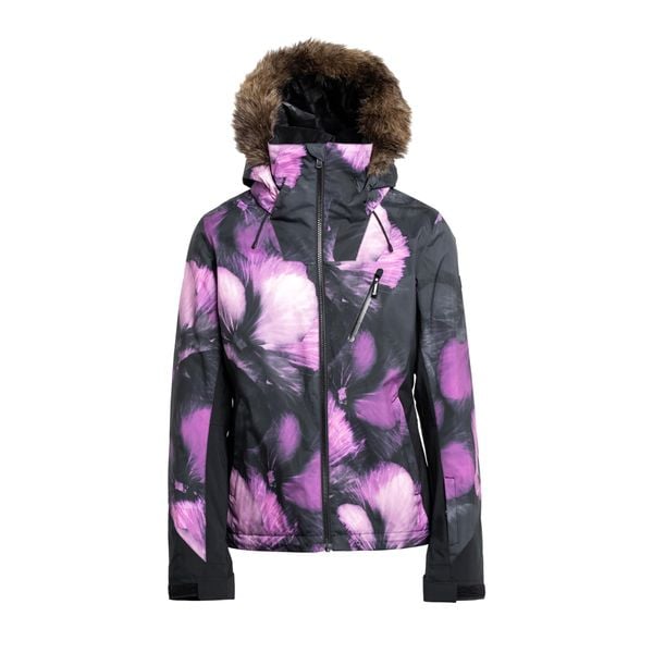 Kurtka snowboardowa damska ROXY Jet Ski Premium. Czarne kurtki sportowe damskie Roxy, na zimę, xl, bez wzorów, bez ramiączek, bez kaptura, narciarskie. Za 819.99 zł.