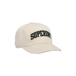 Damska czapka typu trucker Superdry Varsity Logo. Brązowe czapki damskie Superdry, bez wzorów, eleganckie. Za 148.35 zł.