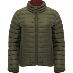 Kurtka Ocieplana Damska Finlandia. Zielone kurtki sportowe damskie ROLY, l, bez wzorów, bez ramiączek, bez kaptura, trekkingowe. Za 155.99 zł.
