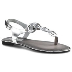 Srebrne Sandały Lemar Damskie Stylowe Buty Letnie. Szare sandały damskie Lemar, bez wzorów, ze skóry, bez obcasa, na obcasie, bez zapięcia. Za 139.00 zł.