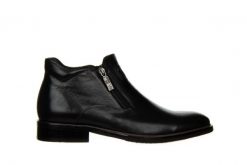 Trzewiki John Doubare H13B-C15-P742 Black 104195, Czarny, Skóra naturalna - 44. Czarne botki męskie John Doubare, na zimę, bez wzorów, z gumy, bez obcasa, bez zapięcia. W wyprzedaży za 449.10 zł.