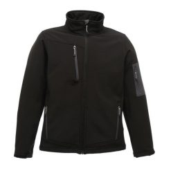 Męska 3warstwowa Kurtka Soft Shell Arcola. Czarne kurtki męskie Regatta, l, bez wzorów, sportowe, bez kaptura. Za 340.99 zł.