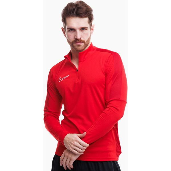 Bluza treningowa męska Nike DF Academy 23 SS Drill. Czerwone bluzy męskie Nike, m, bez wzorów, bez ramiączek, bez kaptura. Za 142.00 zł.