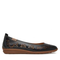 Baleriny Pikolinos. Czarne balerinki damskie Pikolinos, bez wzorów, bez obcasa, bez zapięcia. Za 399.99 zł.