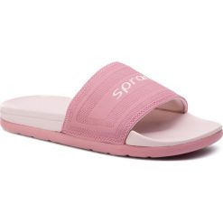 Klapki basenowe SPRANDI WP75-17331. Niebieskie klapki damskie Sprandi, bez wzorów, bez obcasa, bez zapięcia. Za 59.99 zł.