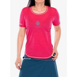Koszulka treningowa damska Crazy Shirt Exit. Czerwone koszulki sportowe damskie CRAZY, bez wzorów, bez ramiączek. Za 282.99 zł.