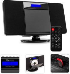 Radioodtwarzacz Audizio Miniwieża HIFI Nimes CD tuner FM BT USB czarna one size. Czarne radia Audizio. Za 379.00 zł.