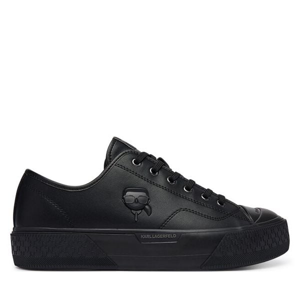 Trampki KARL LAGERFELD. Czarne trampki męskie KARL LAGERFELD, bez wzorów, bez zapięcia. Za 794.99 zł.