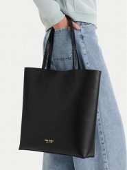 Nine West Torebka CEO-Elarx-LDA8545 Czarny. Czarne shopperki damskie Nine West, bez wzorów, z materiału, bez dodatków. Za 199.99 zł.