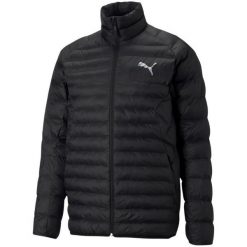 Męska Kurtka PackLITE PrimaLoft Padded Jacket. Czarne kurtki męskie Puma, m, bez wzorów, z puchu, sportowe, bez kaptura. Za 566.99 zł.