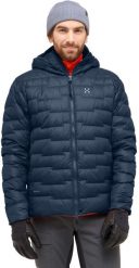 Kurtka puchowa Haglofs ROC Flash Down Hood - tarn blue. Niebieskie kurtki męskie Salomon, m, bez wzorów, z puchu, bez kaptura. Za 1,096.69 zł.