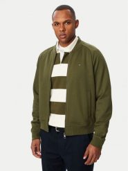 Tommy Hilfiger Bluza Essential MW0MW44934 Zielony ciemny Regular Fit. Zielone bluzy męskie Tommy Hilfiger, m, bez wzorów, z bawełny, bez ramiączek, bez kaptura. Za 649.99 zł.