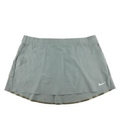 Second life - Szarawe mini spódnice golfowe dla kobiet Nike - Jak nowy. Brązowe spódnice damskie Nike, bez wzorów, sportowe, mini, sportowe. Za 84.56 zł.