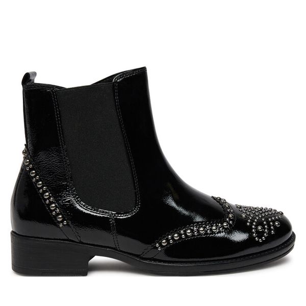 Botki Gabor. Czarne botki damskie Gabor, bez wzorów, bez obcasa, na płaskiej podeszwie, bez zapięcia. Za 749.99 zł.