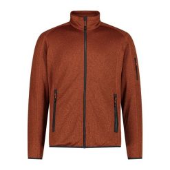 Polar CMP. Czerwone bluzy sportowe męskie CMP, bez wzorów, z polaru, bez kaptura, narciarskie. Za 282.50 zł.