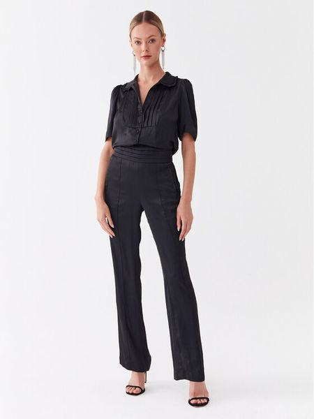 Zadig & Voltaire Kombinezon Calliope WWJU00027 Czarny Regular Fit. Czarne sukienki damskie Zadig & Voltaire, m, bez wzorów, z syntetyku, bez kołnierzyka, bez ramiączek. Za 1,709.00 zł.