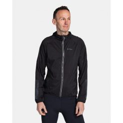 Męska kurtka outdoorowa lub do biegania Kilpi ROSA-M. Czarne kurtki męskie Kilpi, m, bez wzorów, z nylonu, bez kaptura, do biegania. Za 277.46 zł.