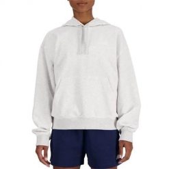 Bluza sportowa damska New Balance WT41507AHH. Białe bluzy damskie New Balance, l, bez wzorów, z materiału, sportowe, bez ramiączek, z kapturem. Za 349.99 zł.