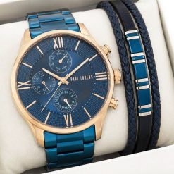 Zegarek Paul Lorens Zestaw męski zegarek Paul Lorens-SAVRES-6F3 + bransoletka. Zegarki męskie Paul Lorens, bez wzorów. Za 339.90 zł.