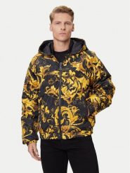Versace Jeans Couture Kurtka puchowa 79GAUD16 CQSD3 Czarny Regular Fit. Czarne kurtki męskie Versace Jeans Couture, m, bez wzorów, z jeansu, bez kaptura. Za 2,639.00 zł.