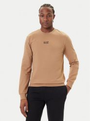 EA7 Emporio Armani Bluza 8NPM30 PJVRZ U6171 Beżowy Regular Fit. Brązowe bluzy męskie EA7 Emporio Armani, m, bez wzorów, z bawełny, bez ramiączek, bez kaptura. Za 379.99 zł.
