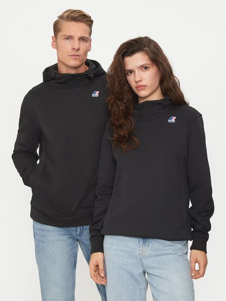 K-Way Bluza Le Vrai Durance K3123QW Czarny Regular Fit. Czarne bluzy męskie K-Way, l, bez wzorów, z bawełny, bez ramiączek, bez kaptura. Za 279.99 zł.
