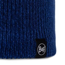 Czapka BUFF KNITTED & FULL FLEECE BEANIE RENVI MIDNIGHT. Fioletowe czapki damskie Buff, na zimę, bez wzorów, z dzianiny, klasyczne. Za 142.55 zł.