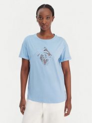 Liu Jo T-Shirt WA6413 JS904 Niebieski Regular Fit. Niebieskie t-shirty damskie Liu Jo, l, bez wzorów, z bawełny, bez kołnierzyka, bez ramiączek. Za 299.99 zł.