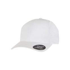 Czapka typu snapback Flexfit Delta. Białe czapki damskie FLEXFIT, bez wzorów. Za 178.50 zł.
