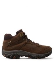 Merrell Trekkingi Moab Adventure 3 Mid Wp J003821 Brązowy. Brązowe botki męskie Merrell, bez wzorów, z nubiku, bez obcasa, bez zapięcia. Za 409.99 zł.