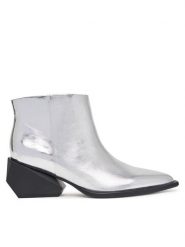 United Nude Botki Ricky Yoyo Mid 1104114116 Srebrny. Szare botki damskie United Nude, bez wzorów, ze skóry, bez obcasa, na słupku, bez zapięcia. Za 1,579.00 zł.