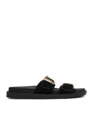 Beverly Hills Polo Club Klapki EO-WI16-SERDINIA-02 Czarny. Czarne klapki damskie Beverly Hills Polo Club, bez wzorów, ze skóry, bez obcasa, bez zapięcia. Za 249.99 zł.