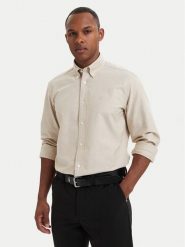 BOSS Koszula H-Liam 50566988 Beżowy Regular Fit. Brązowe koszule męskie Boss, m, bez wzorów, z bawełny, bez kołnierzyka, bez ramiączek. Za 549.99 zł.