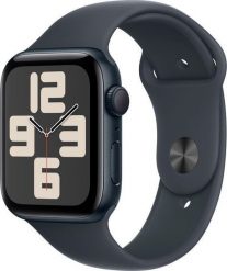 Smartwatch Apple Watch SE GPS + Cellular 44mm Midnight Alu Sport M/L Czarny (MXGM3QF/A). Czarne zegarki smartwatch Apple, bez wzorów. Za 1,683.60 zł.